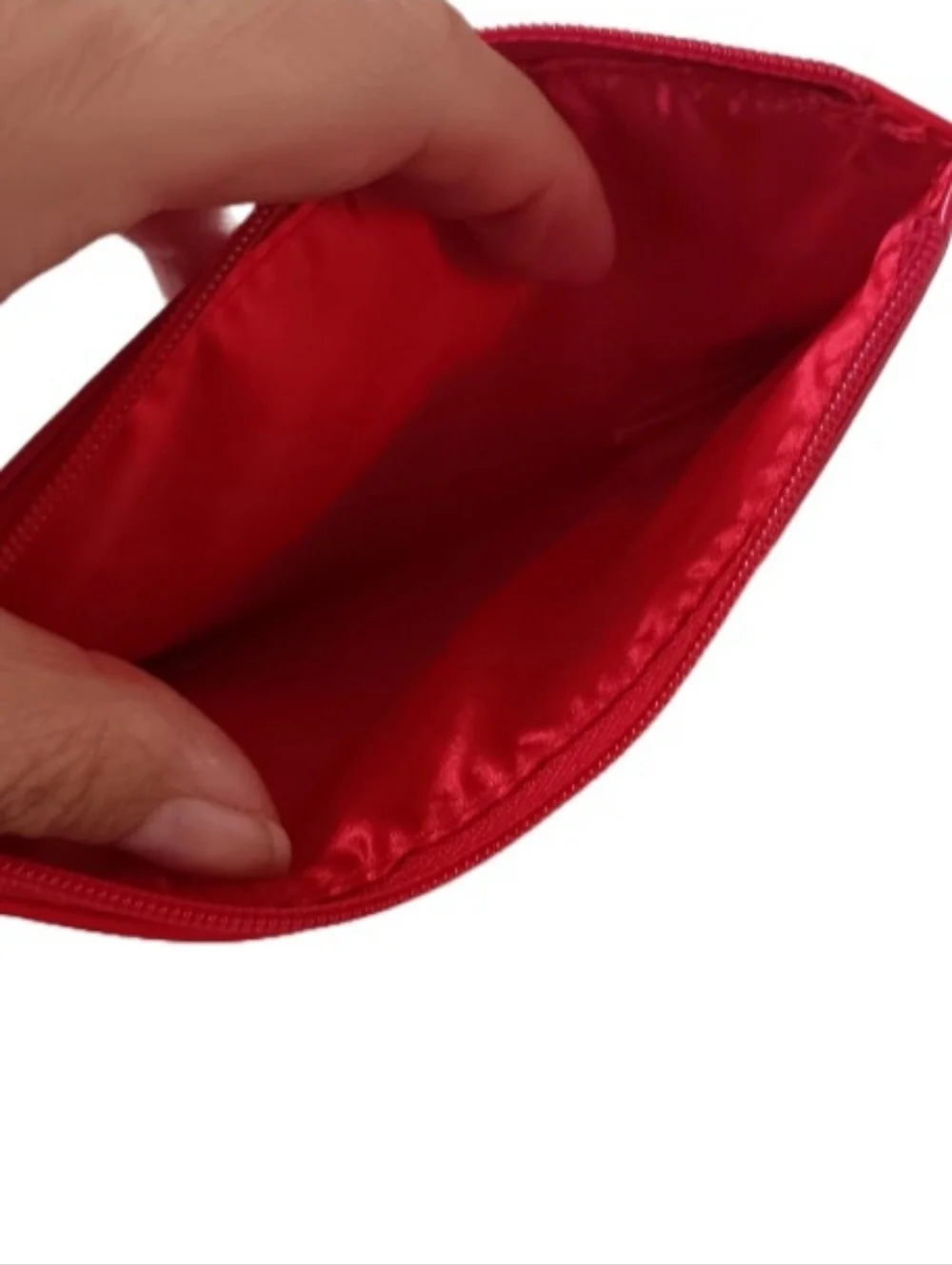 Giorgio Armani Parfums Red Makeup Bag Wristlet | NWOT